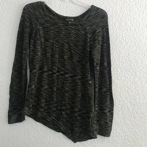 Rock and Republic asymmetrical mesh top.